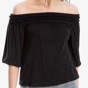 NWT Max Studio London Jersey Off-The-Shoulder Top